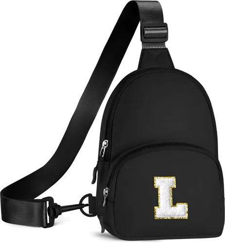 Miniatura 33 de YOOLIFE Bolso bandolera con inicial, bolsas pequeñas para niñas y mujeres, regalos para adolescentes, niñas, adolescentes, novia, dama de honor