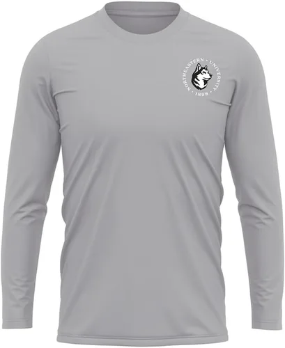 Miniatura 109 de Camisa deportiva de manga larga oficial de la NCAA Collegiate para hombre, con logotipo en el pecho izquierdo, colección Athletic Heather