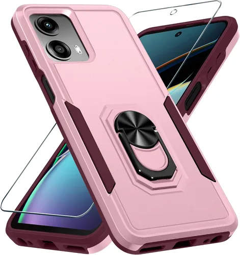 Miniatura 28 de Janmitta - Funda compatible con Moto G 5G 2023 con protector de pantalla, cubierta protectora de cuerpo completo resistente a prueba de golpes