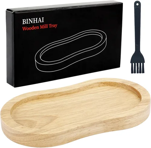 Miniatura 13 de Juego de molinillo de pimienta de madera Kit de molinillo de pimienta Manual Molinillos sólidos con molinillos de cerámica ajustables fuertes