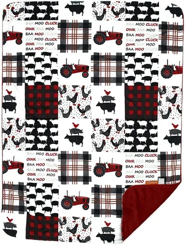 Miniatura 20 de Dear Baby Gear - Mantas reversibles para bebé - Manta suave para recién nacido - Blanco para niños pequeños - Manta para niños y niñas - Mantas