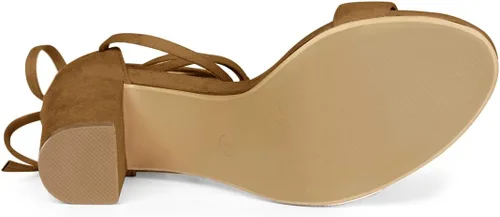 Miniatura 6 de Allegra K - Sandalias de tacón alto con cordones para mujer