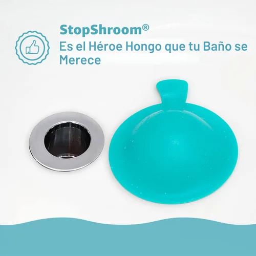 Miniatura 9 de StopShroom STBLU232 Tapón Universal Cubierta para Desagües de Bañera, Baño y Cocina, Aguamarina Aqua