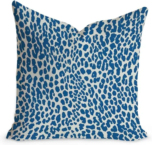 Miniatura 36 de Funda de cojín decorativa con estampado de guepardo verde peridoto para sofá, funda de almohada verde crema con estampado de leopardo con A-16