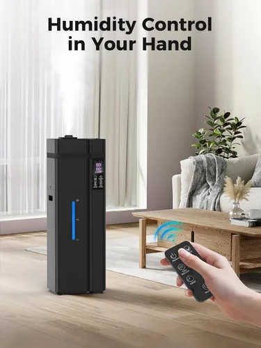 Miniatura 7 de Humidificador de habitación grande de 13L/3.43 galones, cobertura de 800 pies², tiempo de funcionamiento de 100H, control automático de humedad