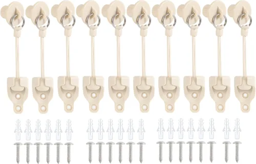 Miniatura 13 de Reemplazo universal de persianas enrollables para exteriores e interiores (5 tapas finales, beige)