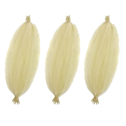 Miniatura 39 de Marley Twist - Cabello trenzado marrón Spring Twist de 18 pulgadas, cabello Marley para rastas suaves de imitación mariposa, cabello trenzado rizado