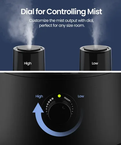 Miniatura 3 de raydrop Humidificadores para dormitorio, humidificadores para el hogar y habitación grande, humidificadores de niebla fría para bebés y plantas