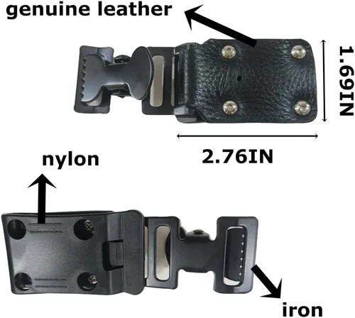 Miniatura 2 de Pinzas para guantes de trabajo, clip de herramientas de alta resistencia, cinturón de herramientas negro para toallas, guantes y otros suministros