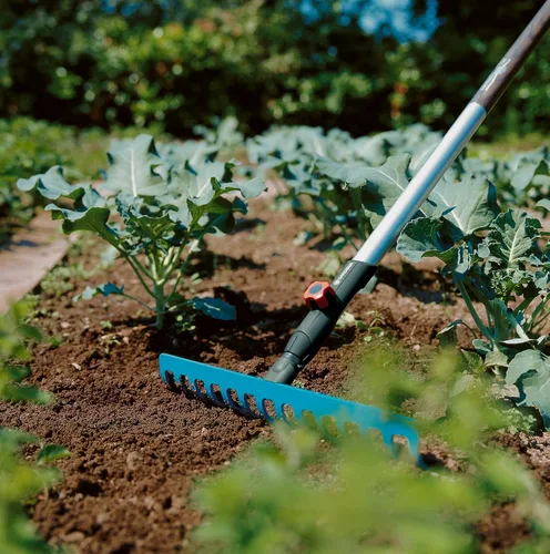 Miniatura 2 de Gardena Combisystem Rastrillo de jardín de 14 dientes, 14.2 in de ancho, se adapta a todos los mangos cs (3178-20)