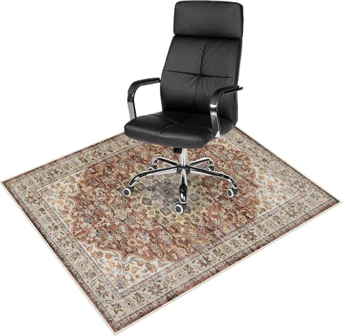 Miniatura 34 de Anidaroel Alfombrilla para silla de 48"x60" para piso de madera dura/piso de azulejos, alfombrilla de silla de escritorio para pisos duros, Rojo