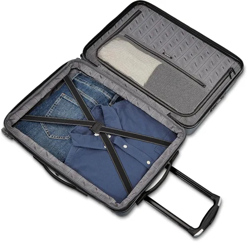 Miniatura 3 de Samsonite Omni 2 - Equipaje rígido extensible con ruedas giratorias, Plateado (Arctic Silver)