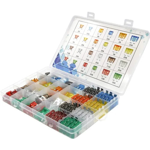 Miniatura 3 de Kit surtido de 282 fusibles para automóviles, fusibles tipo cuchilla para automoción, fusibles estándar, mini y mini de perfil bajo