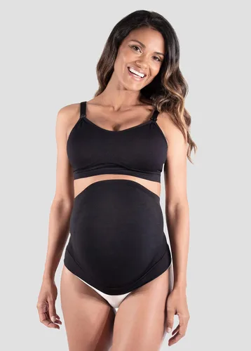 Miniatura 2 de Ingrid & Isabel Basics - Banda para el vientre sin costuras, cinturón de soporte refrescante para el vientre y la espalda, ébano, talla ML