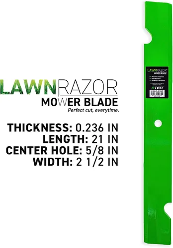Miniatura 2 de 8TEN LawnRazor - Cuchilla para Ferris IS3000Z IS4500Z 5020842 ISZ 1000Z Series 61 pulgadas (elevación neumática con muescas) paquete de 3