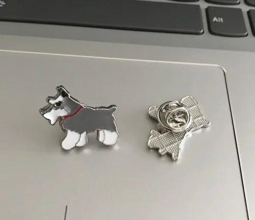 Miniatura 23 de Broche de perro carlino encantador para mascotas, broche de ramillete de metal, placa de identificación para perro, regalo de cumpleaños de Navidad
