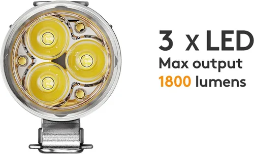 Miniatura 2 de RovyVon S3 - Linterna EDC de 1800 lúmenes súper brillante USB C recargable compacta LED de bolsillo, cuatro niveles de brillo, modo de memoria