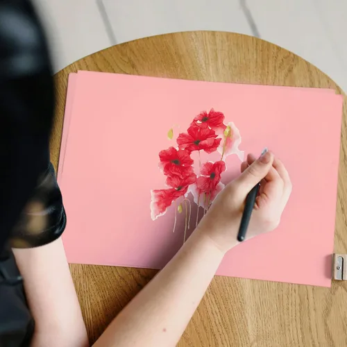 Miniatura 7 de 100 hojas de cartulina rosa de 8.5 x 11 pulgadas, papel de impresora de tarjetas rosa Goefun para artes y manualidades, presentaciones, impresión
