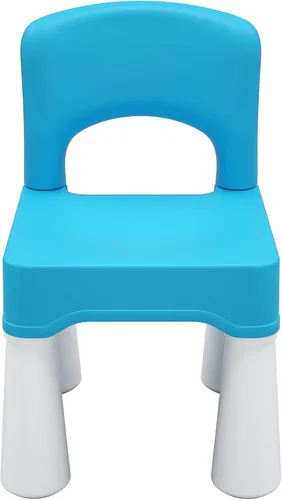Miniatura 12 de burgkidz Silla de plástico para niños de 2 a 4 años, silla pequeña para niños y niñas, muebles Montessori ligeros y duraderos para leer/comer/jugar