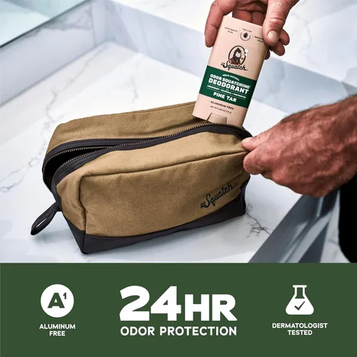 Miniatura 4 de Dr. Squatch Desodorante natural para hombres, sin olor, sin aluminio, alquitrán de pino (2.65 onzas, paquete de 3)
