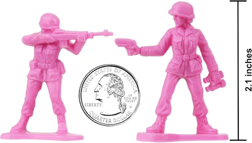 Miniatura 2 de BMC - Figuras de plástico para mujer, 36 piezas, color rosa, fabricadas en Estados Unidos