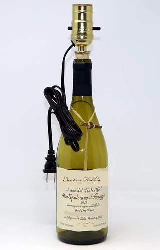 Miniatura 3 de Creative Hobbies Kit de lámpara de botella precableada, convierte fácilmente cualquier botella en una lámpara, hazlo tú mismo, sin necesidad