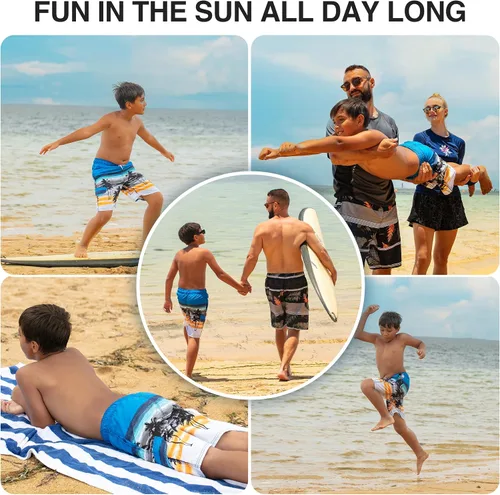 Miniatura 67 de Kanu Surf Traje de baño Yolo de secado rápido UPF 50+ para niños