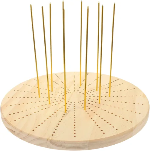 Miniatura 10 de VICASKY 1 juego de tablas tejidas para mantener la forma, tablero de bloqueo de madera, tapetes de bloqueo de ganchillo, suministros de tejer, Como