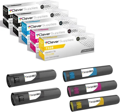 Miniatura 280 de CS compatible Xerox Phaser 6510/WorkCentre 6515 (106r03480) 2 cartuchos de tóner negro para Phaser 6510, WorkCentre 6515 2 negro