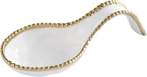 Miniatura 7 de Pampa Bay Golden Salerno - Cuchara de porcelana chapada en titanio (plata)