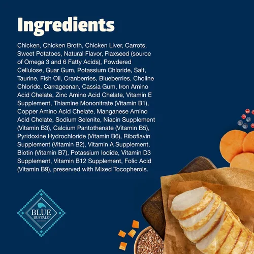 Miniatura 11 de Blue Buffalo Freedom Grain Free - Alimento húmedo natural en paté para adultos, pollo de interior, latas de 12.5 onzas (paquete de 12)