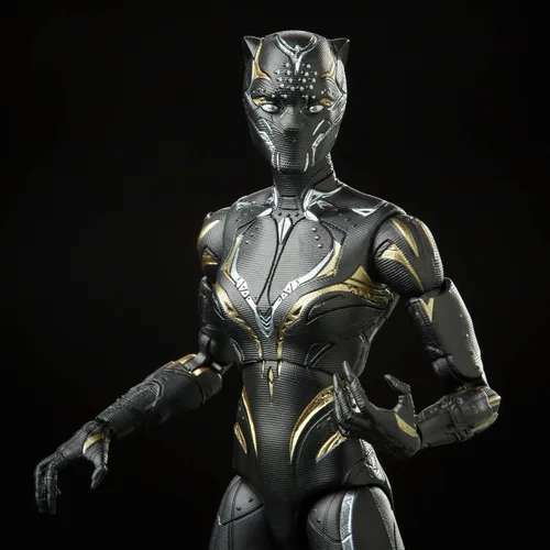Miniatura 2 de Marvel Legends Series Black Panther Wakanda Forever Black Panther - Figura de acción MCU de 6 pulgadas, 2 accesorios