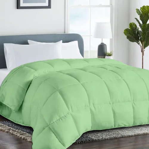 Miniatura 12 de Edredón de plumón de lujo, tamaño individual XL de 68 x 92 pulgadas, 1 pieza para todas las estaciones, 500 GSM con pestañas en las esquinas, 100%