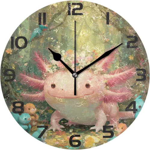 Miniatura 27 de ALAZA Reloj de pared con diseño de pájaro en la rama 3D que no hace tictac, para dormitorio, cocina, sala de estar, escuela, oficina, dorado