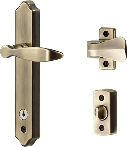 Miniatura 14 de Ideal Security 1216 Manija de puerta Storm para montaje en superficie con cerradura y llave para puertas de 1 a 1 ½ pulgadas de grosor