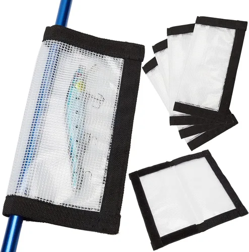 Juego de Fundas para Señuelos de Pesca para Caña, Cubiertas de Ganchos de Seguridad Libres de Enredos, Porta Señuelos Protectores y Almacenamiento