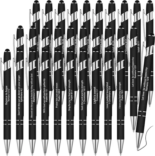 Geosar 30 bolígrafos cristianos con versículos bíblicos, regalos para mujeres, bolígrafos inspiradores de escritura a granel, citas motivacionales,