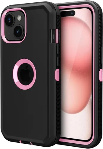 Miniatura 18 de Jiunai Funda para iPhone 14 Plus a Prueba de Golpes Antipolvo Protección de Servicio Pesado Protectora Antiarañazos de Doble Capa Resistente Rugosa