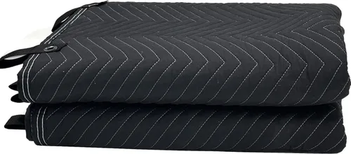 JZHLLA Manta grande de amortiguación de sonido de 72 x 40 pulgadas, manta con aislamiento acústico absorbente de sonido con ojales para