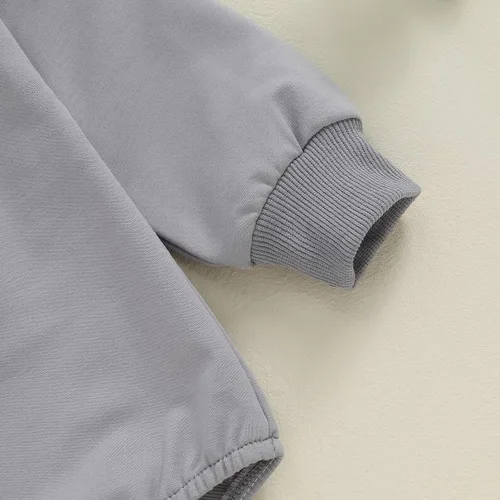 Miniatura 49 de FYBITBO Sudadera de cuello redondo para bebé niña y niño, mameluco de burbujas, camisa de manga larga, traje de San Valentín, ropa de otoño
