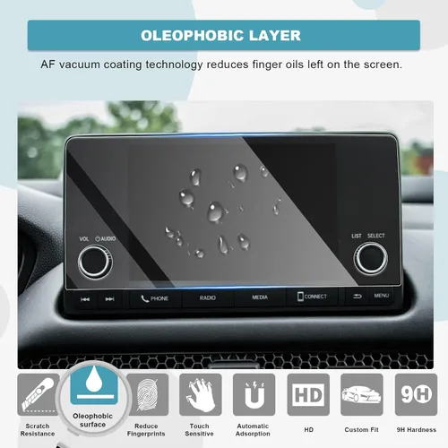 Miniatura 6 de CDEFG Protector de pantalla HRV 2023 para Hondaa HRV LX Sport 2023 Protector de pantalla táctil de 7 pulgadas, láminas de navegación, película 18 cm