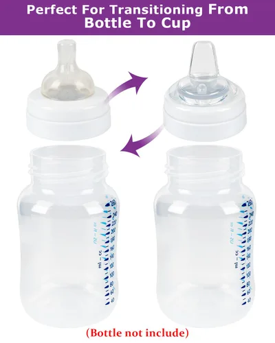 Miniatura 3 de Tetinas de vaso para biberones Philips Avent anticólicos para bebés, boquilla de silicona de grado alimenticio, pezón suave de flujo variable, 6