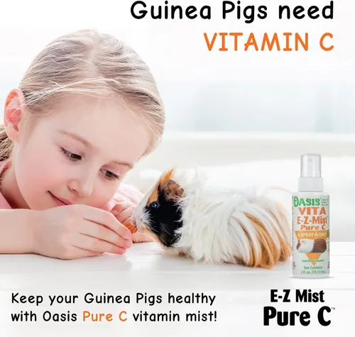Miniatura 3 de Oasis Suplemento de niebla Pure C Vita E-Z de conejillo de indias, 2 onzas