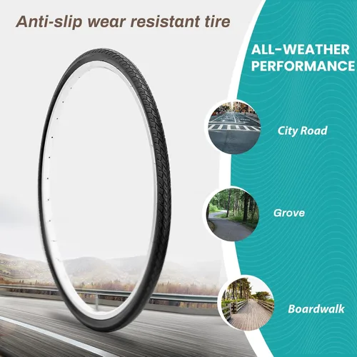Miniatura 3 de MOHEGIA Neumático de repuesto para bicicleta de carretera: 700x25C/700x28C/700Cx35C Neumático de bicicleta plegable para montar en carretera