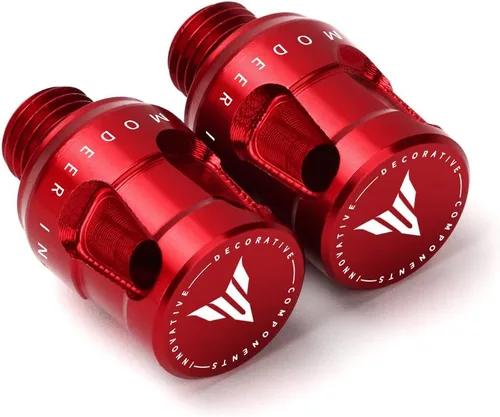 Miniatura 6 de Modeer Para MT03 MT07 MT09 / SP MT10 MT25 MT125 FZ07 09 Todo el año Motocicleta CNC M10 x 1.25 Espejo retrovisor Tapones Tornillos Soporte de espejo
