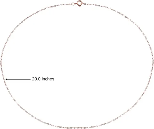 Miniatura 47 de Hoops & Loops Collar de plata de ley 925 de 0.035 in de fino y delicado collar de cadena de cable para mujeres, adolescentes, niñas, hombres, 16