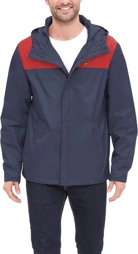 Miniatura 39 de Tommy Hilfiger Chaqueta impermeable con capucha, transpirable, ligera, para hombre