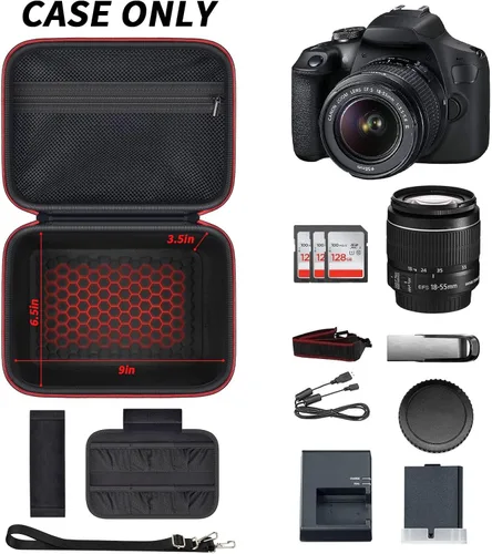 Miniatura 2 de Funda para cámara Canon Eos Rebel T7/R50/R100 Mark II/R50V/R10/R5/R6/R8 Mark IV/SL3/para cámaras Sony Alpha DSLR SLR, bolsa de viaje para cámara sin