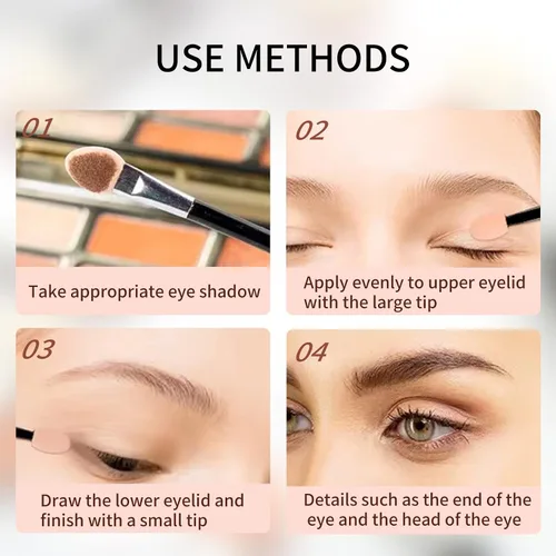 Miniatura 4 de 30 aplicadores desechables de sombra de ojos de doble cara, brochas profesionales de esponja de doble cabeza, herramienta cosmética de maquillaje