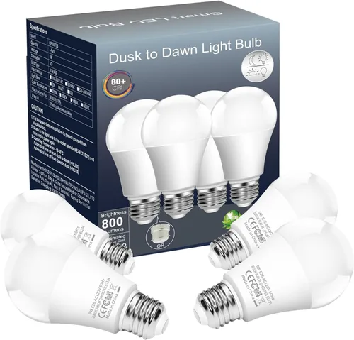 Miniatura 9 de Boxlood Bombilla LED para exteriores del atardecer al amanecer (no requiere temporizador), bombilla con sensor de luz de encendido/apagado